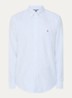 Oxford regular fit overhemd met streepprint - Blauw