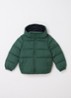 Puffer jack met donsvulling en afneembare capuchon - Groen