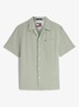 Regular fit overhemd in linnenblend - Spring Olive-PMO / Groen