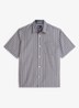 Regular fit overhemd met streepprint - Donkerblauw