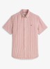 Regular fit overhemd met streepprint - Rood