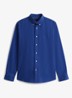Regular fit overhemd van flanel - Donkerblauw