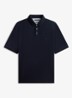 Regular fit polo in katoenblend - Donkerblauw
