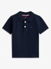 Regular fit polo in katoenblend - Donkerblauw