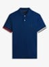 Regular fit polo met logo - Donkerblauw