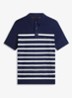 Regular fit polo met logoborduring - Donkerblauw