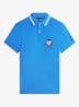 Regular fit polo met logoborduring - Royaalblauw