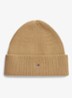 Ribgebreide muts in wolblend - Khaki