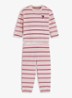 Set van sweater en joggingbroek met streepprint 2-delig - Roze