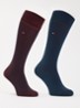 Sokken met logo in 2-pack - Donkerblauw