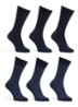 Sokken met logo in 6-pack giftbox - Donkerblauw