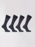 Sokken met print in 4-pack giftbox - Antraciet
