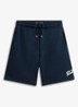 Straight fit korte joggingbroek met steekzakken - Donkerblauw