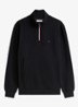 Sweater met halve rits - Zwart