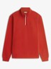 Sweater met halve rits - Rood