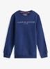 Sweater met logoborduring - Donkerblauw