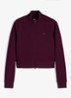 Sweatvest met opstaande kraag - Paars