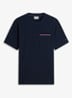 T-shirt met borstzak - Donkerblauw