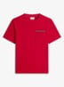 T-shirt met borstzak - Rood