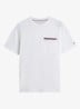 T-shirt met borstzak - Wit
