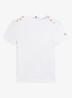 T-shirt met knoop detail - Gebroken wit