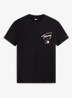 T-shirt met logo- en backprint - Zwart