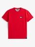 T-shirt met logo- en backprint - Rood