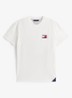 T-shirt met logo- en backprint - Wit