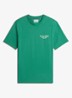 T-shirt met logo- en backprint - Groen