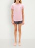 T-shirt met logo in 2-pack - Fuchsia