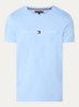 T-shirt met logoborduring  - Vessel blue / blauw