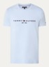 T-shirt met logoborduring  - Breezy blue / blauw