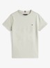 T-shirt met logoborduring - Misty sage / groen