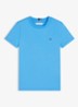 T-shirt met logoborduring - Copenhagen Blue-C39 / Blauw