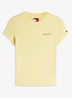 T-shirt met logoprint - Lichtgeel