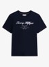T-shirt met logoprint - Donkerblauw