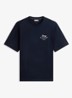T-shirt met logoprint - Donkerblauw