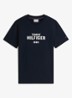 T-shirt met logoprint - Donkerblauw
