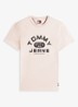 T-shirt met logoprint - Oudroze