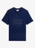 T-shirt met logoprint - Donkerblauw