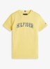 T-shirt met logoprint - Geel