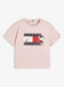T-shirt met logoprint - Lichtroze