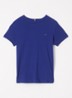 T-shirt met streepprint en logoborduring - Navy voyage / blauw