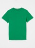 T-shirt met streepprint en logoborduring - Olympic green / groen