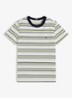 T-shirt met streepprint en logoborduring - Multi Stripe-0AA / Multicolor