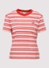 T-shirt met streepprint - Multicolor