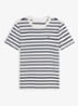 T-shirt met streepprint - Breton Ecru Dark Night / Donkerblauw