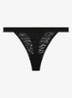 Tanga van mesh - Zwart