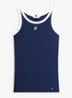 Tanktop met logoborduring - Donkerblauw