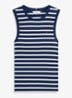 Tanktop met streepprint - Donkerblauw